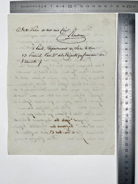 Lettre de Jean Rousseau a Cherin