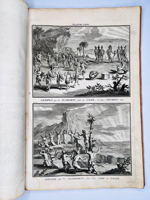 Rituals of Native Americans 1746 Original Prints