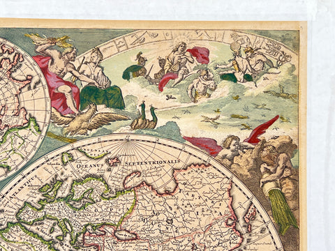 Nova Totius Terrarum Orbis Tabula 1660 by Justus Danckerts