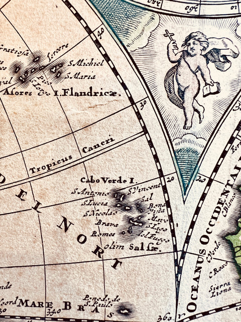 Nova Totius Terrarum Orbis Tabula 1660 by Justus Danckerts