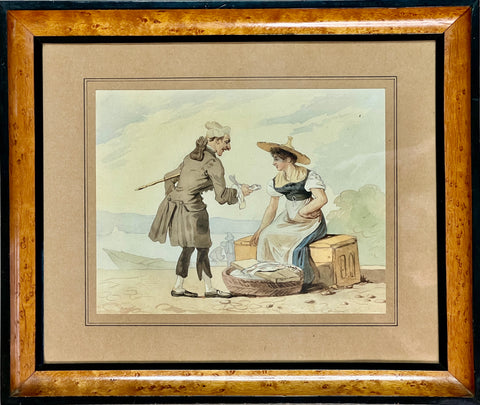“LA POISSONNIÈRE ” WOLFGANG-ADAM TOPFFER (1766-1847)
