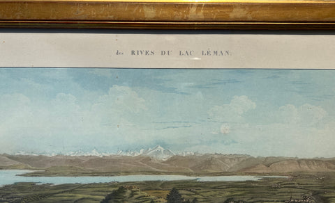Panorama des Alpes et des rives du lac Léman