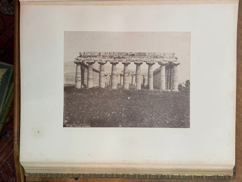 3 volumes photographic collection albumen prints