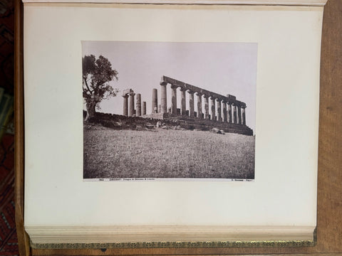 3 volumes photographic collection albumen prints