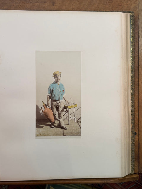 3 volumes photographic collection albumen prints