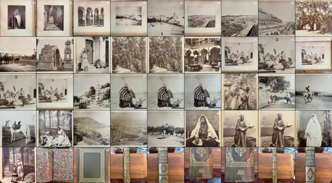 3 volumes photographic collection albumen prints