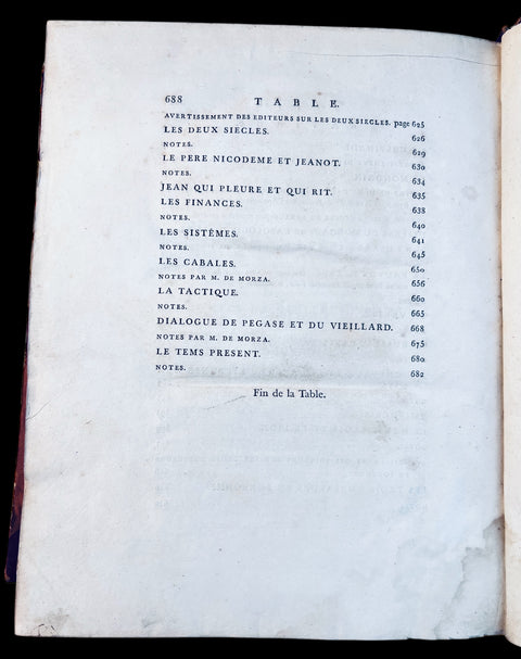 VOLTAIRE "La Pucelle" 1789