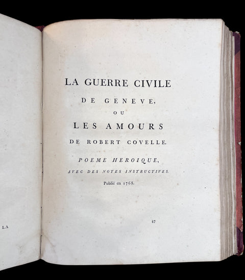 VOLTAIRE "La Pucelle" 1789