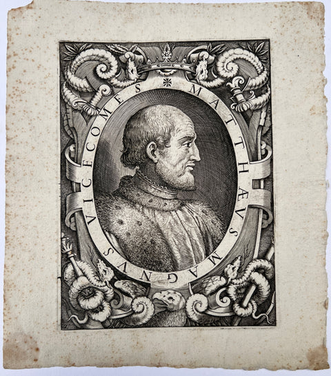 Visconti, Matteo Magno engraved by Nicolo Nelli