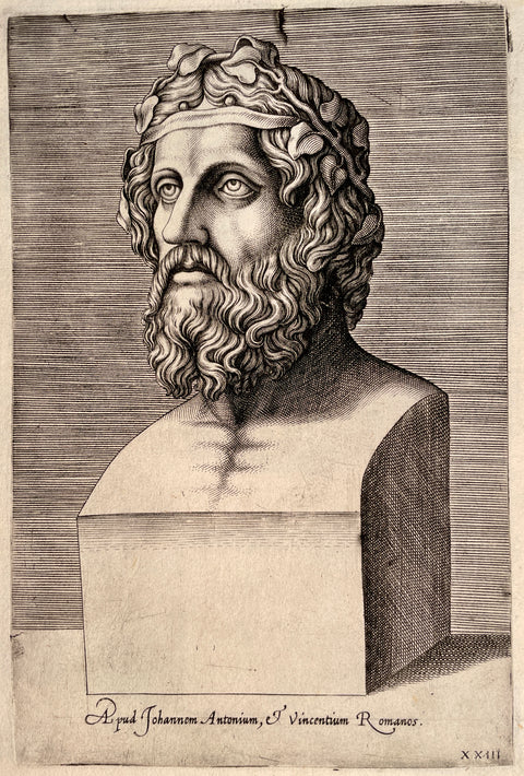 Etching Portrait Agostino Veneziano