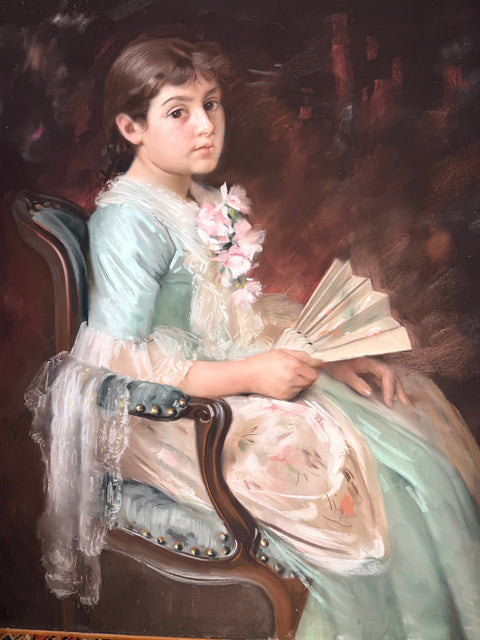 Young Woman with a Fan