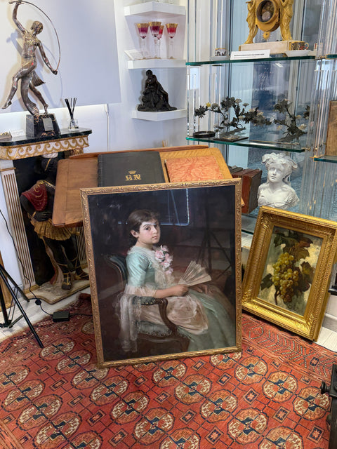 Young Woman with a Fan