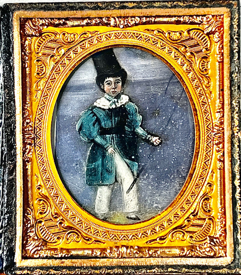 American School Miniature from the 19th century