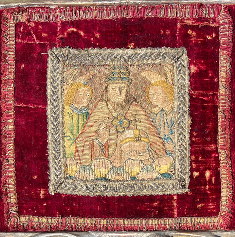 Medieval embroidery Depiction of God Father