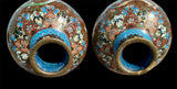 Paire of Enameled Vases Meiji Period