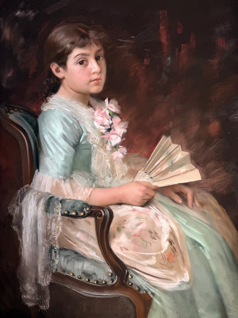 Young Woman with a Fan