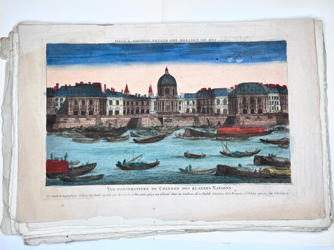 A set of 94 hand coloured vues d'optique