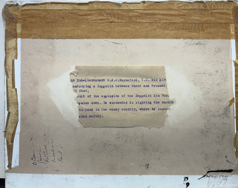 Warneford shooting down Zeppelin LZ 37