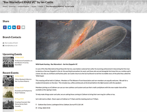 Warneford shooting down Zeppelin LZ 37