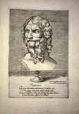 Agostino Veneziano - Portrait of Euripides