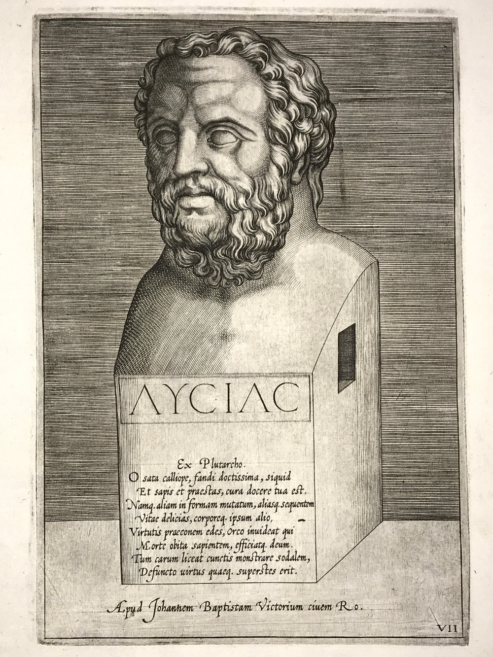 Agostino Veneziano - Portrait of Lysias