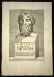 Agostino Veneziano - Portrait of Miltiades