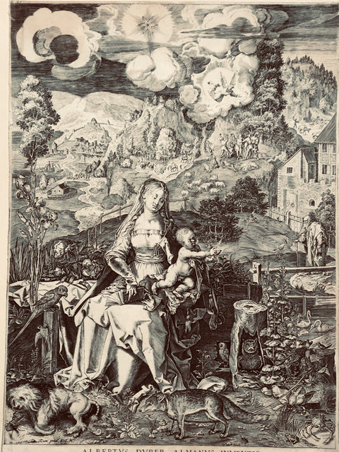 Aegidius Sadeler Virgin and Child after Albrecht Dürer
