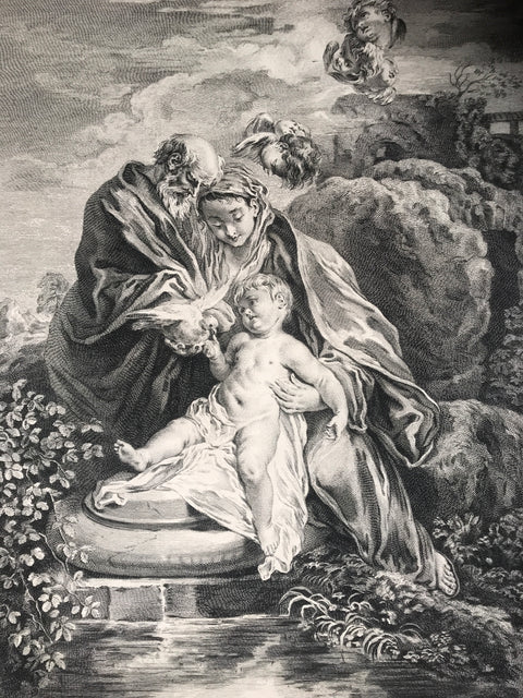 L'Oeuvre d'Antoine Watteau Peintre du Roy / Recueil Jullienne / La Ste Famille