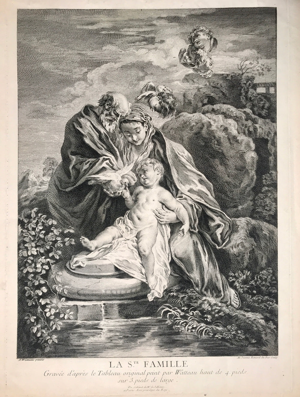 L'Oeuvre d'Antoine Watteau Peintre du Roy / Recueil Jullienne / La Ste Famille