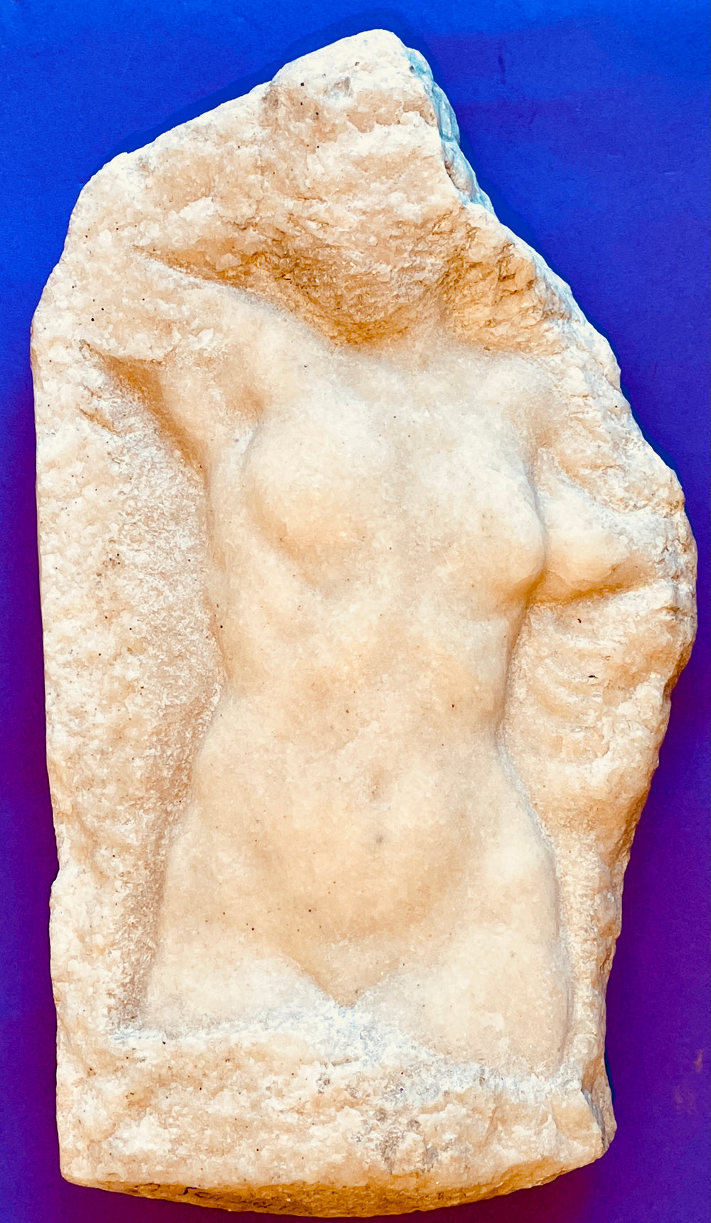 Arthur Schlageter Carved Marble Female Torso Swiss Artist Sculpture 