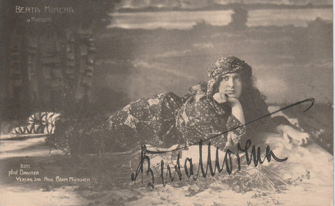 BERTA MORENA Signed Photo Autograph