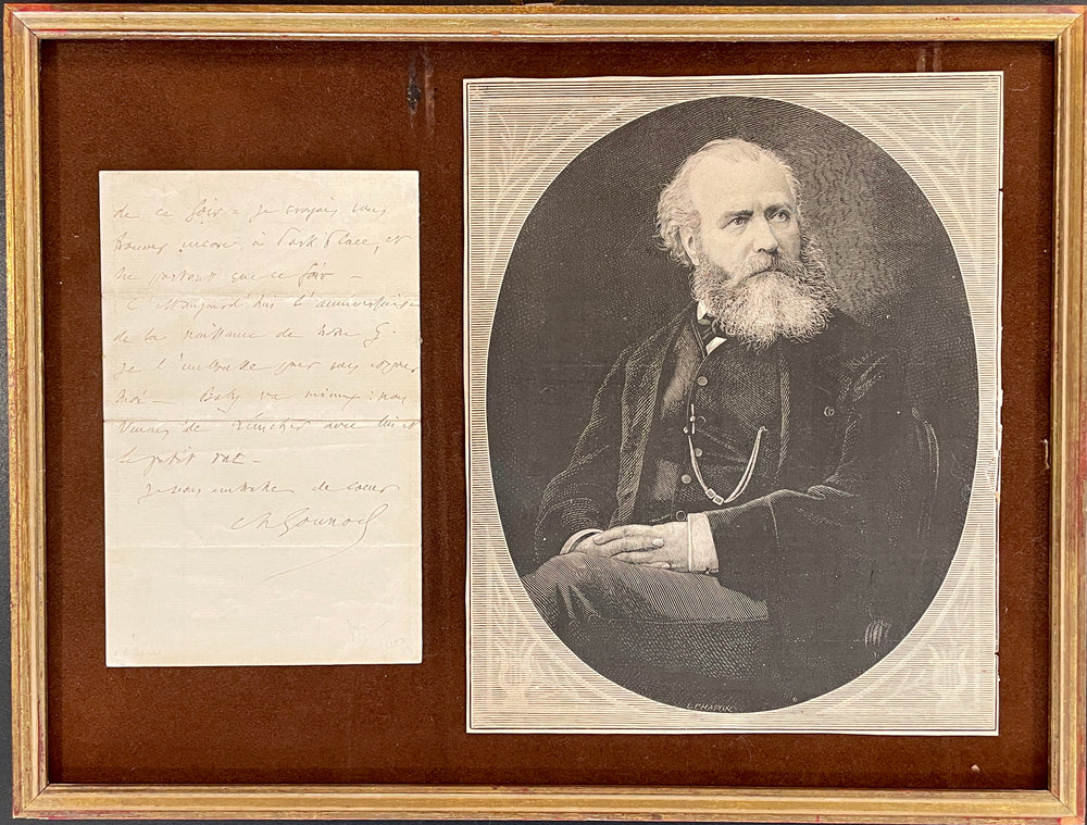 Charles Francois Gounod autographe letter