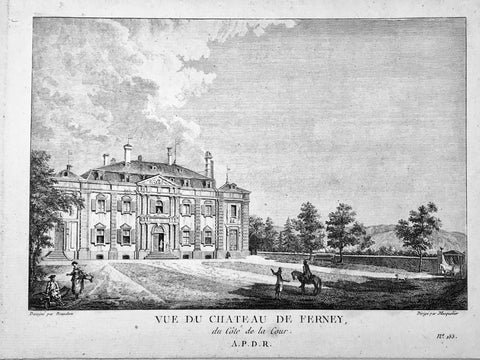Vue du Chateau de Ferney Voltaire - Du côté de la Cour