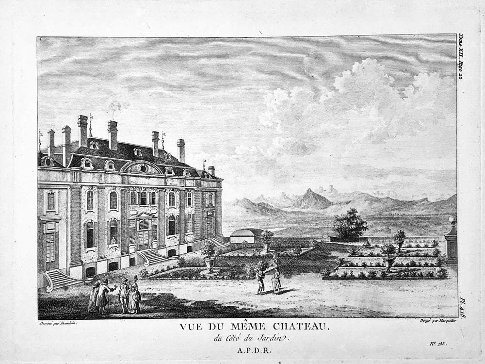 Vue du Chateau de Ferney Voltaire - du Cote du Jardin