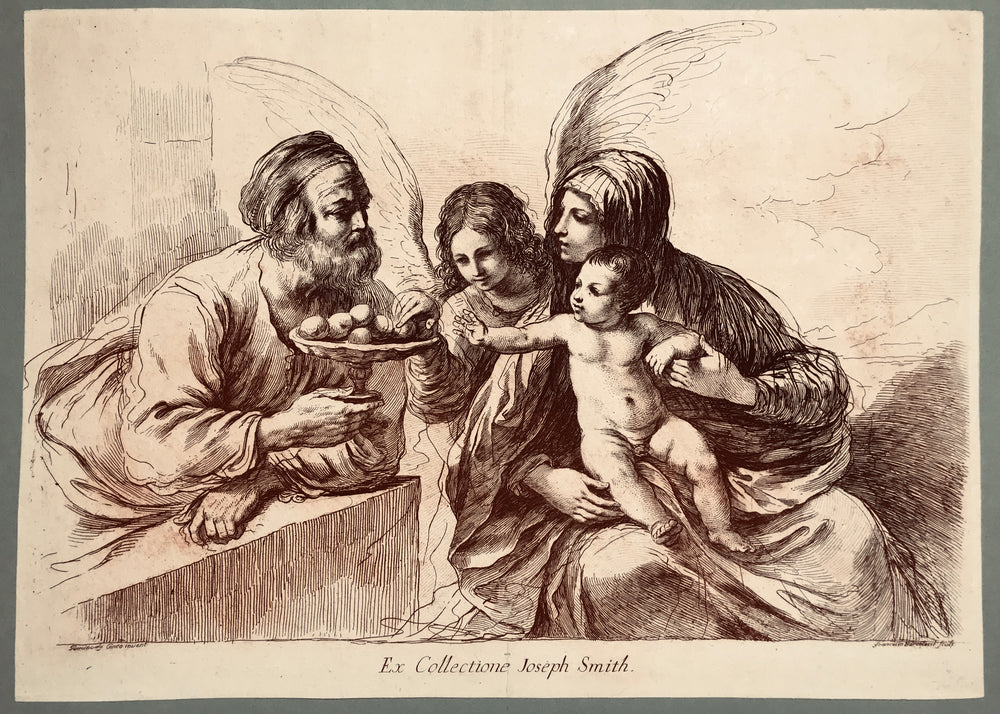 Holy Family Francesco Bartolozzi After Guercino