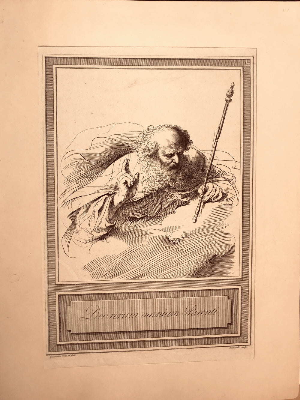 Dio Padre benedicente  Barbieri Giovan Francesco detto Guercino; Mantelli Girolamo