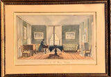 Old Master Drawing "Salon de Mr Gautier" Villa at Cologny