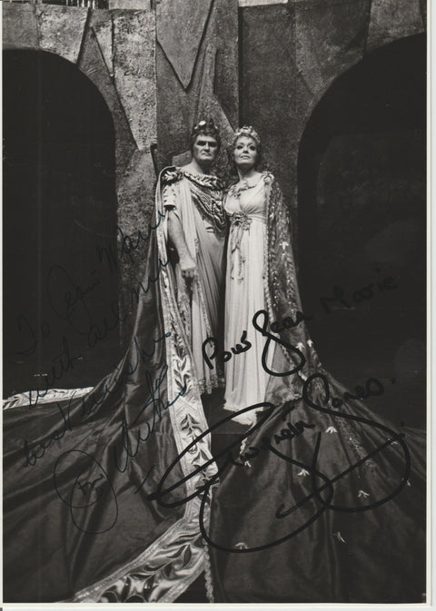 JON VICKERS  - GWYNETH JONES - Double Signed photograph