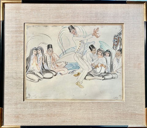 Paul MAK - Oriental dancer drawing - 1931