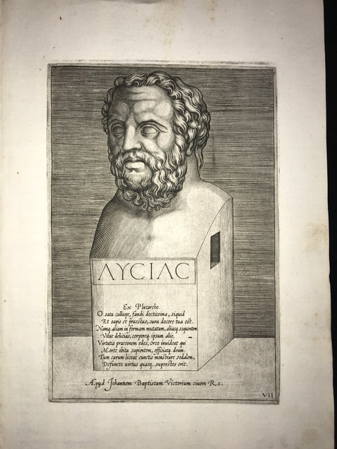 Agostino Veneziano - Portrait of Lysias