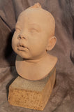 Roger Ferrier Portrait Sculpture of a Child Terracotta