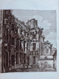 ROSSINI Luigi, 1790-1857 (Italy)  Veduta dell'arco di Settimo Severo nel Foro Boario