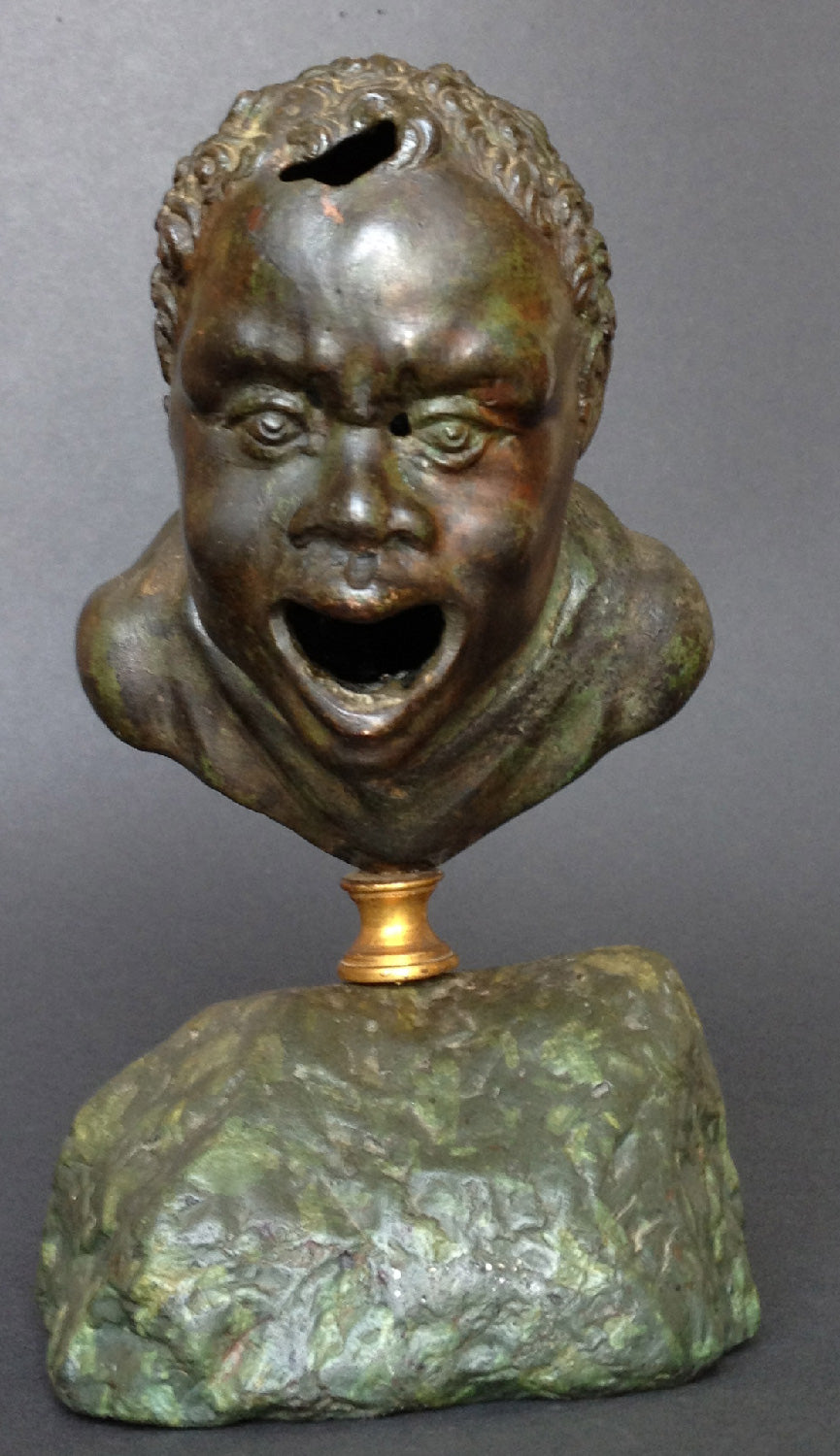A Renaissance after a Roman Bronze Oil Lamp Head of a Nubian - appleboutique-com