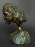A Renaissance after a Roman Bronze Oil Lamp Head of a Nubian - appleboutique-com