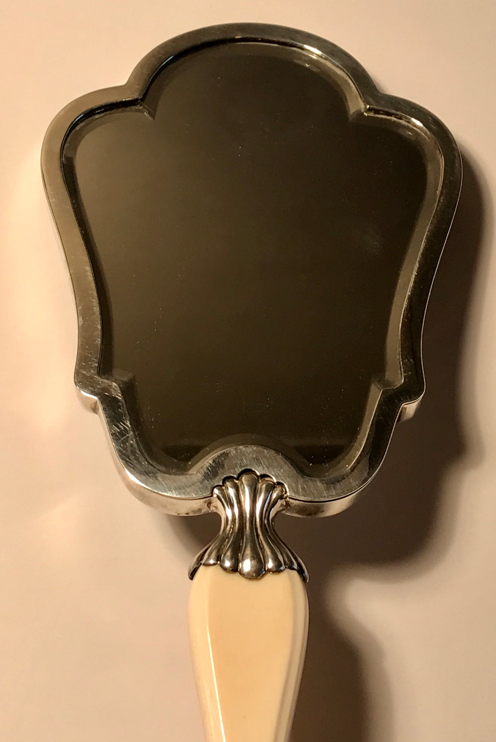 Italian Silver Hand Mirror, Fratelli Cacchione, Milan, Mid 20th century